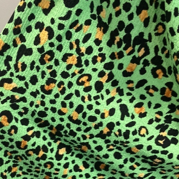 H&M Green Animal Print BabyDoll Dress - Picture 8 of 12